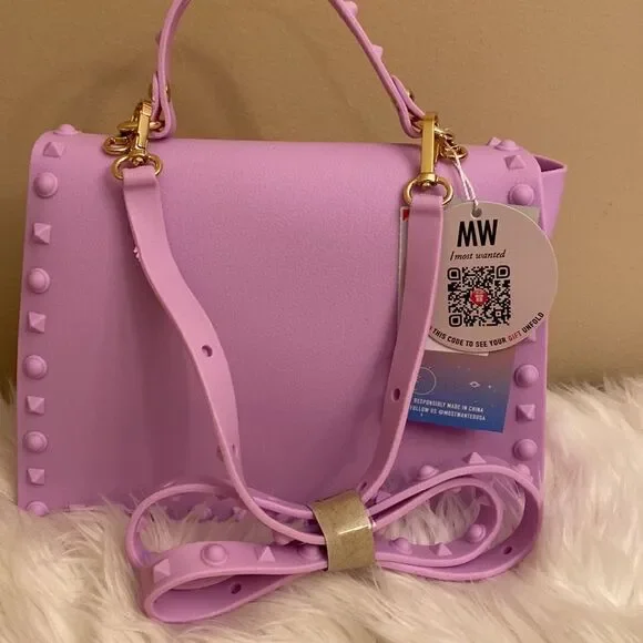 NWT Most Wanted Jelly Crossbody Purse - Purple - Picture 8 of 10